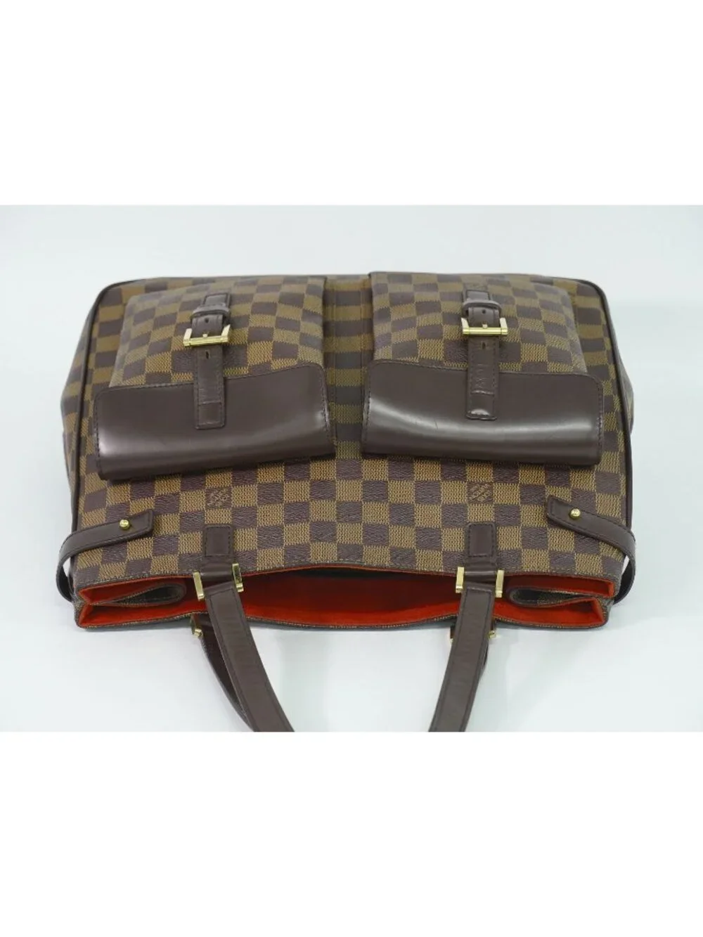 Louis Vuitton LV Uzes Damier Ebene Tote Brown